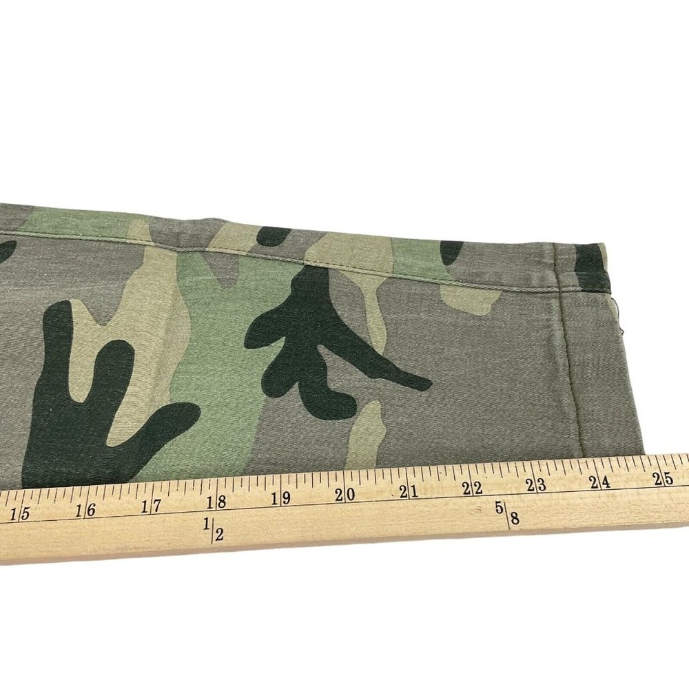KanCan Jeans Women's Sz 26 Green Camo Mid Rise Ankle Crop Skinny Stretch $74 - Picture 9 of 10